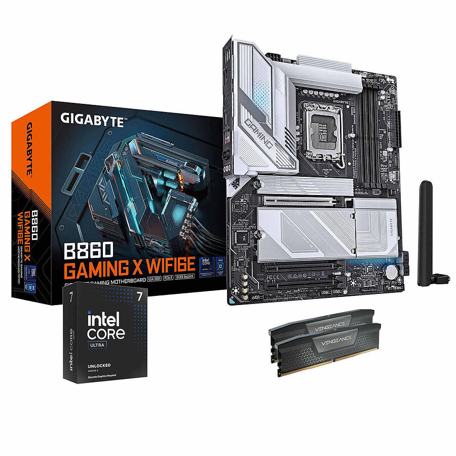 Kit upgrade PC Intel Core Ultra 7 265KF + Gigabyte B860 + RAM 32 Go