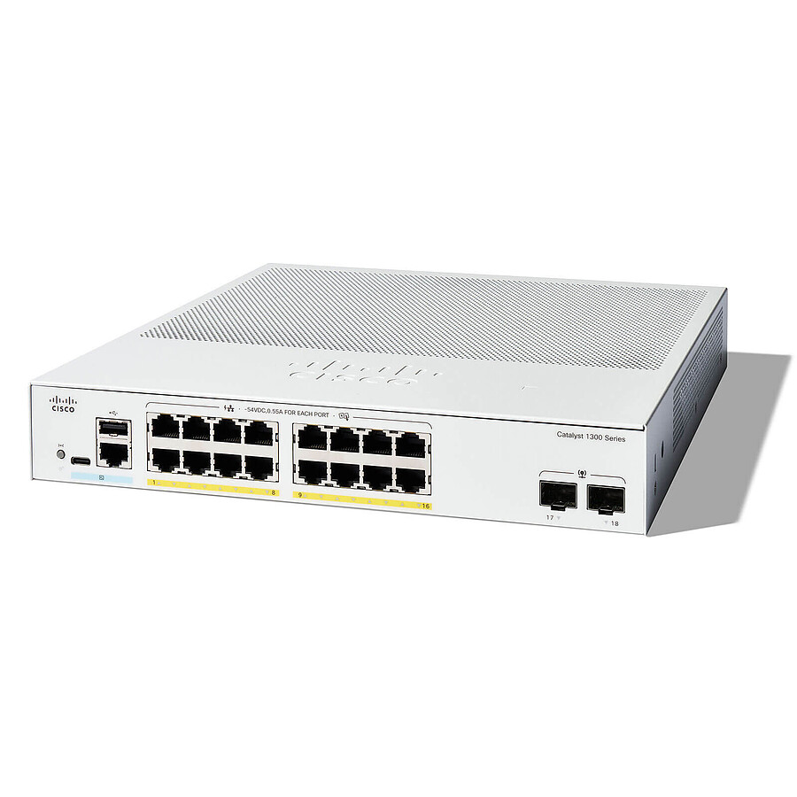 Switch et Commutateur Cisco Catalyst 1300 C1300-16FP-2G