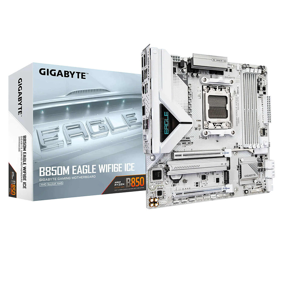 Carte mère Gigabyte B850M EAGLE WIFI6E ICE