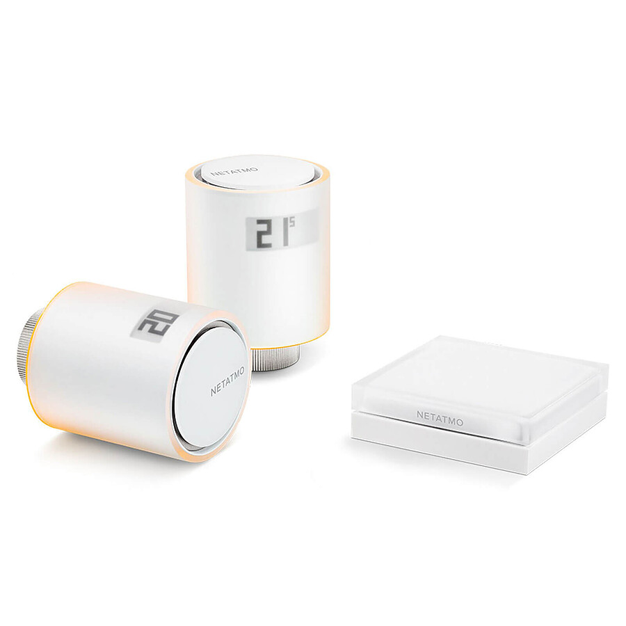 Thermostat connecté Netatmo Starter Pack - Têtes thermostatiques intelligentes
