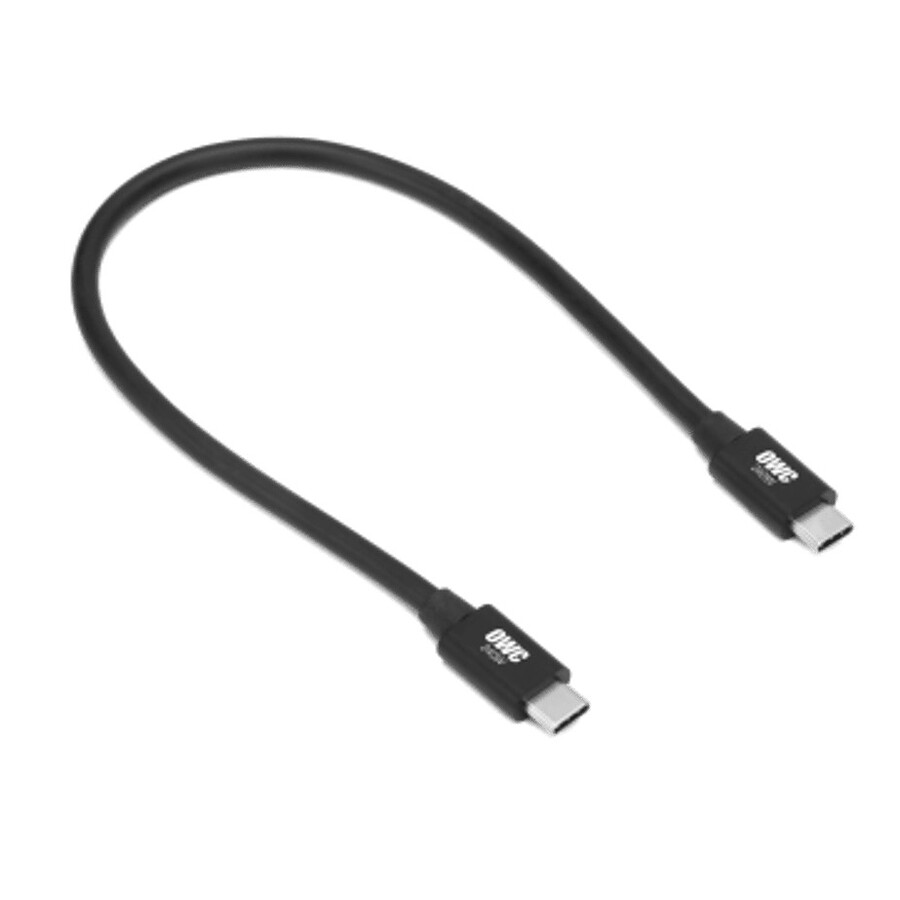 Câble USB OWC Câble Thunderbolt 5 (80 Gb/s) USB-C - M/M - 0.3 m - Noir