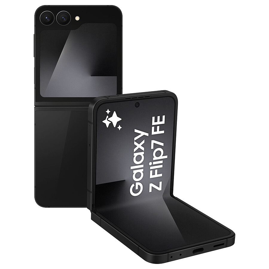 Smartphone Samsung Galaxy Z Flip7 FE (Noir) - 128 Go - 8 Go