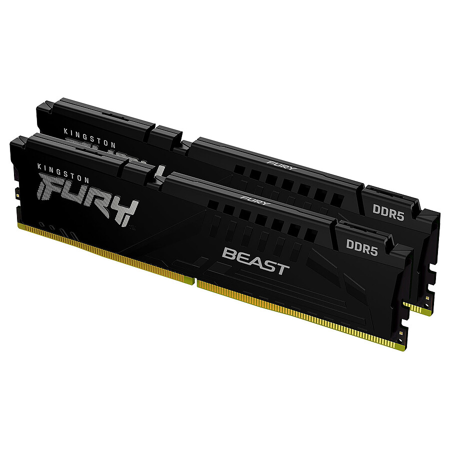 Mémoire Kingston Fury Beast - 64 Go (2 x 32 Go) - DDR5 5600 MHz - CL40