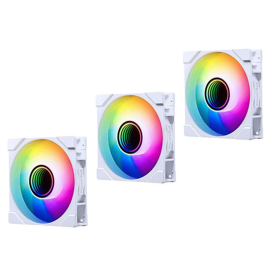 Ventilateur Boîtier Phanteks M25G2-120 D-RGB Reverse - Blanc x3