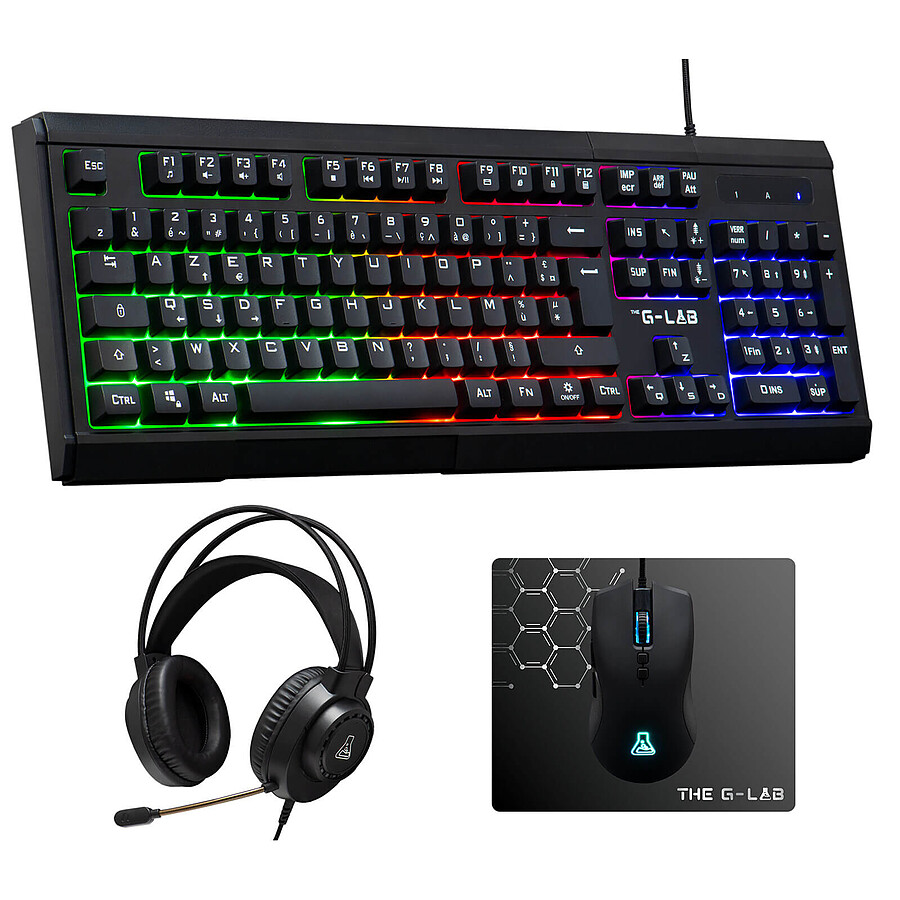 Clavier souris gamer The G-Lab Combo Barium EX