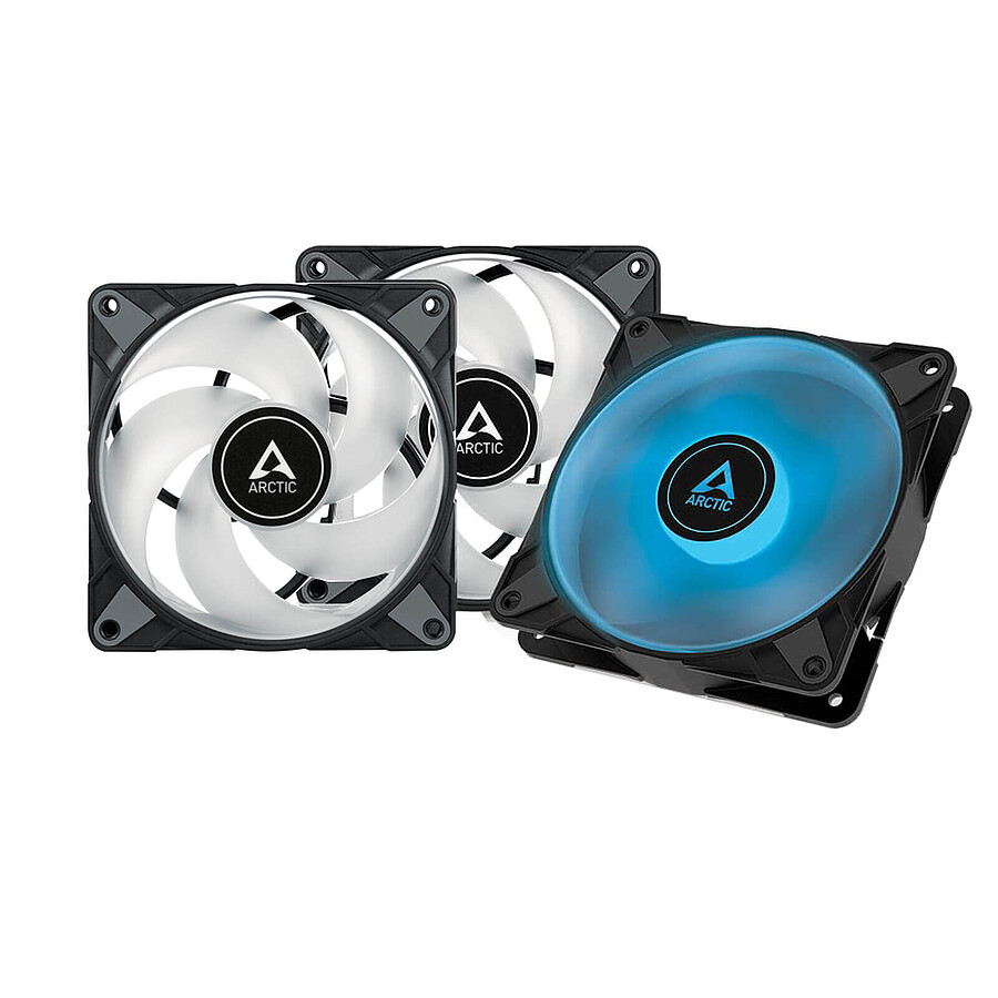 Ventilateur Boîtier Arctic P12 PWM PST RGB 0dB - Pack de 3