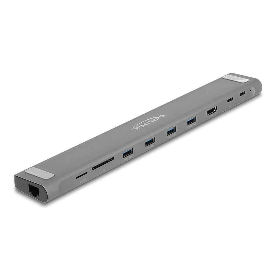 Station d'accueil PC portable DeLock Station d'accueil mince USB Type-C 4K