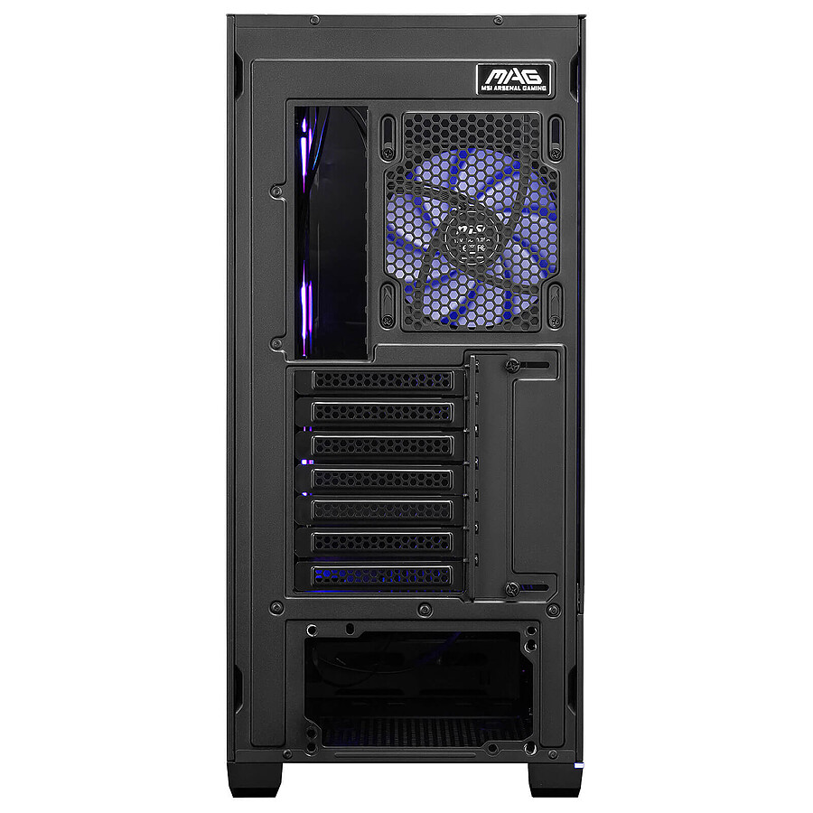 MSI MAG PANO 110R PZ White - Boîtier PC Moyen Tour Avec Verre Trempé 270° - Compatible GPU 400 Mm - Refroidissement Optimisé - 5