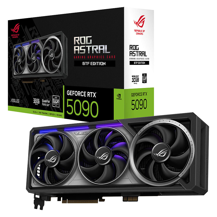 Carte graphique Asus ROG Astral GeForce RTX 5090 32GB GDDR7 BTF