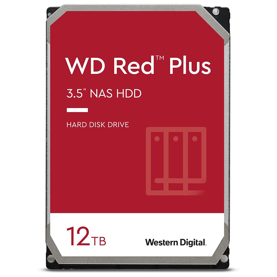 Disque dur interne Western Digital WD Red Plus - 12 To - 512 Mo