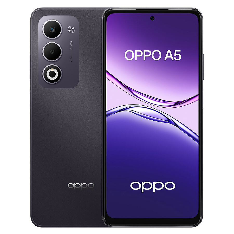 Smartphone OPPO A5 Violet de Minuit - 128 Go - 6 Go