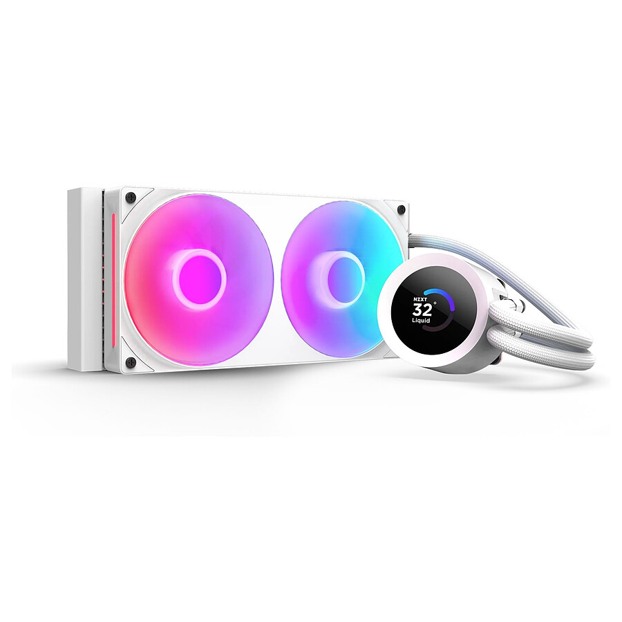 Watercooling AIO NZXT Kraken Plus 240 RGB Blanc (RL-KR240-W2)