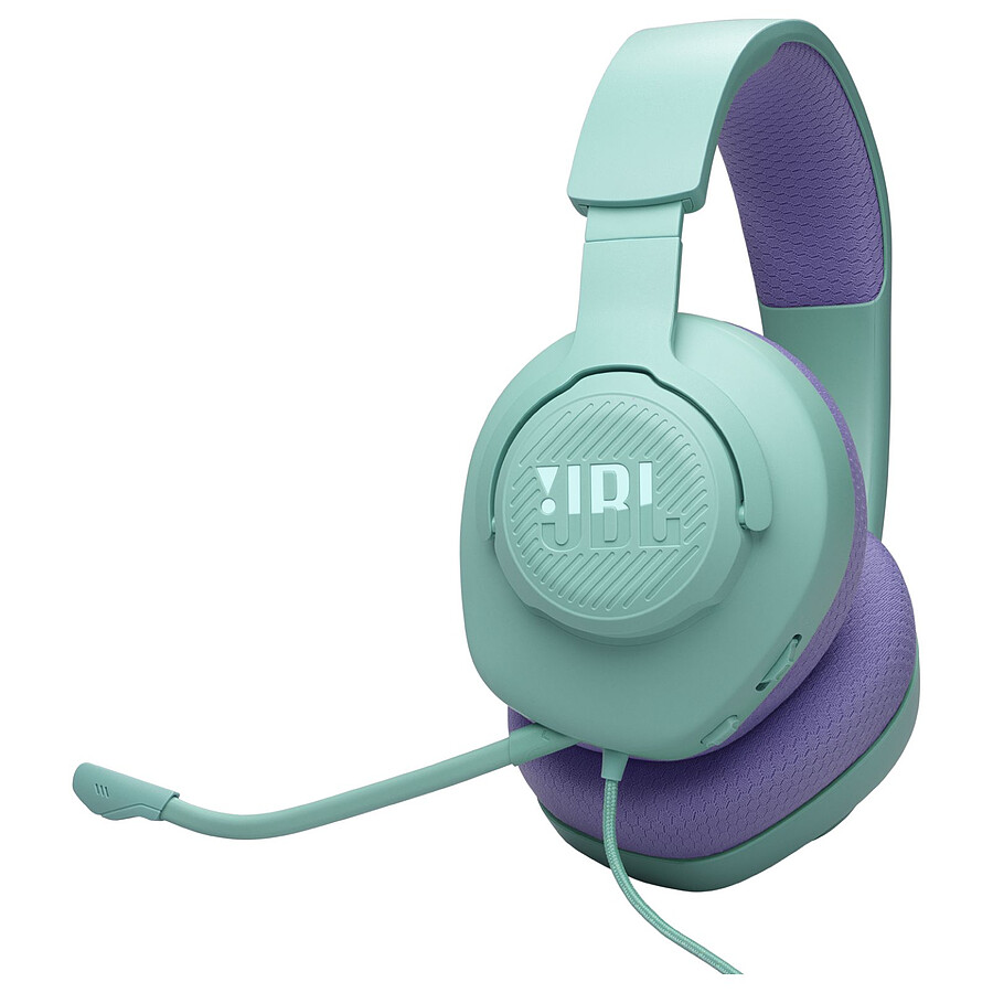 Casque micro JBL Quantum 100M2 - Bleu Cyan