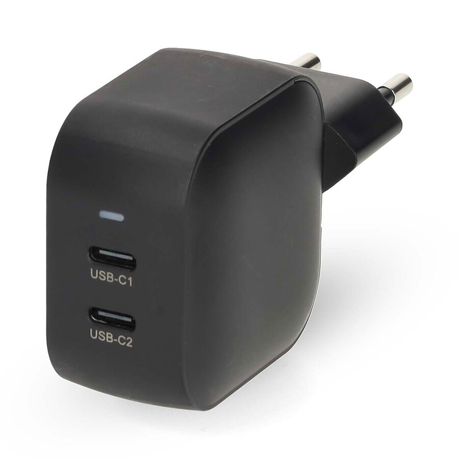 Chargeur USB Nedis Chargeur mural 35W 2 ports USB-C GaN - Noir