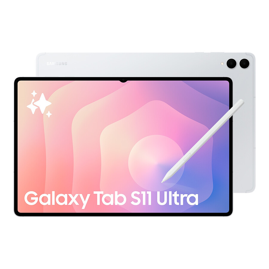 Tablette reconditionnée Samsung Galaxy Tab S11 Ultra 14.6" SM-X930N Argent WiFi - 256 Go - 12 Go · Reconditionné