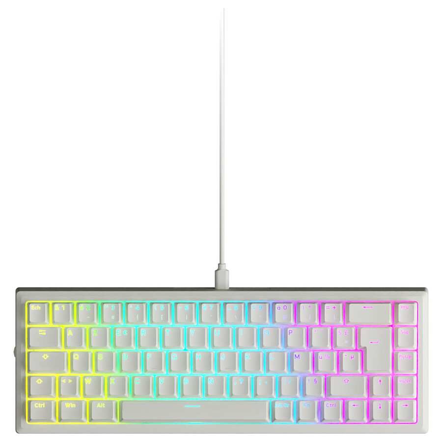 Clavier PC Designed by GG Dark Mage Brown Raccoon - Blanc