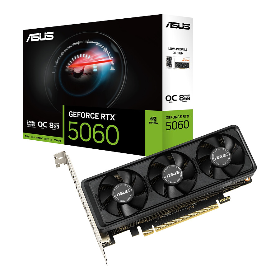 Carte graphique Asus PRIME GeForce RTX 5060 LP BRK  8GB GDDR7 OC Edition