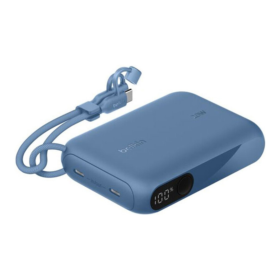 Batterie et powerbank Belkin BoostCharge Powerbank 10K avec Ecran - Bleu