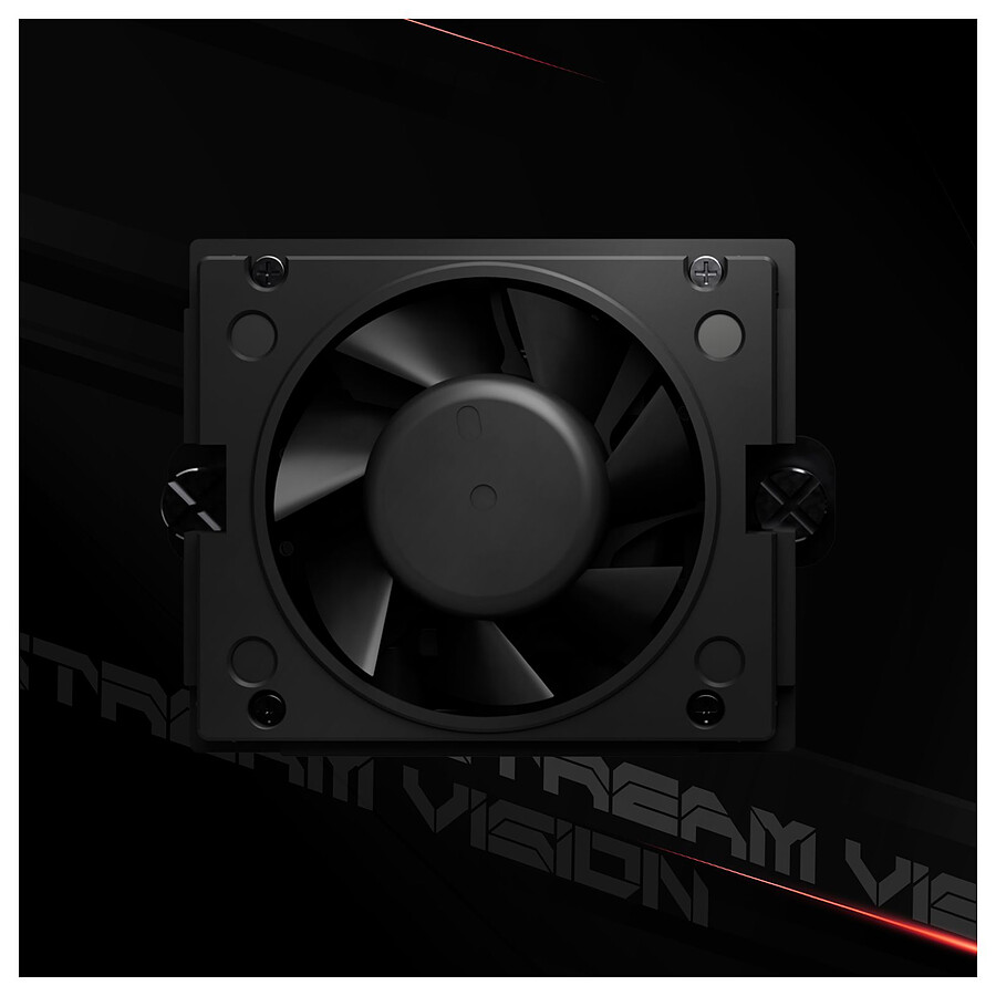 TR Stream Vision 360 Noir-360mm AIO,écran LCD Carré De 3,5 '' Pour Les Images, Pompe Haute Performance à Aspiration Magnétique Pour Une Résolution De 640x480 Avec Ventilateur Intégré,pour AM5/ Lga1851