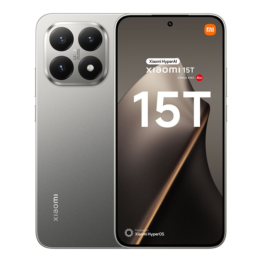 Smartphone Xiaomi 15T 5G (Gris) - 256 Go