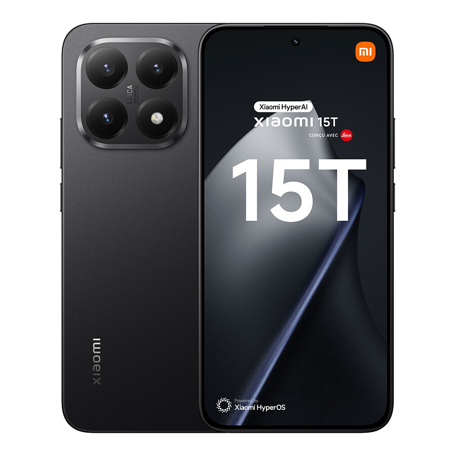 Smartphone reconditionné Xiaomi 15T 5G (Noir) - 256 Go · Reconditionné