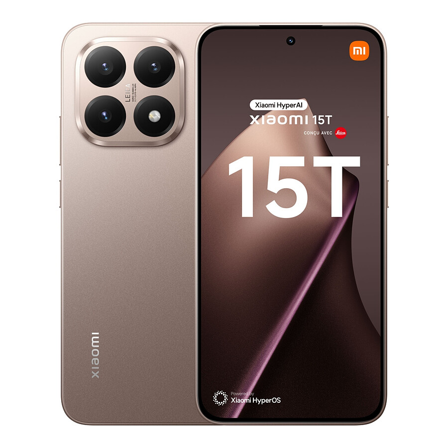 Smartphone Xiaomi 15T 5G (Rose Gold) - 256 Go