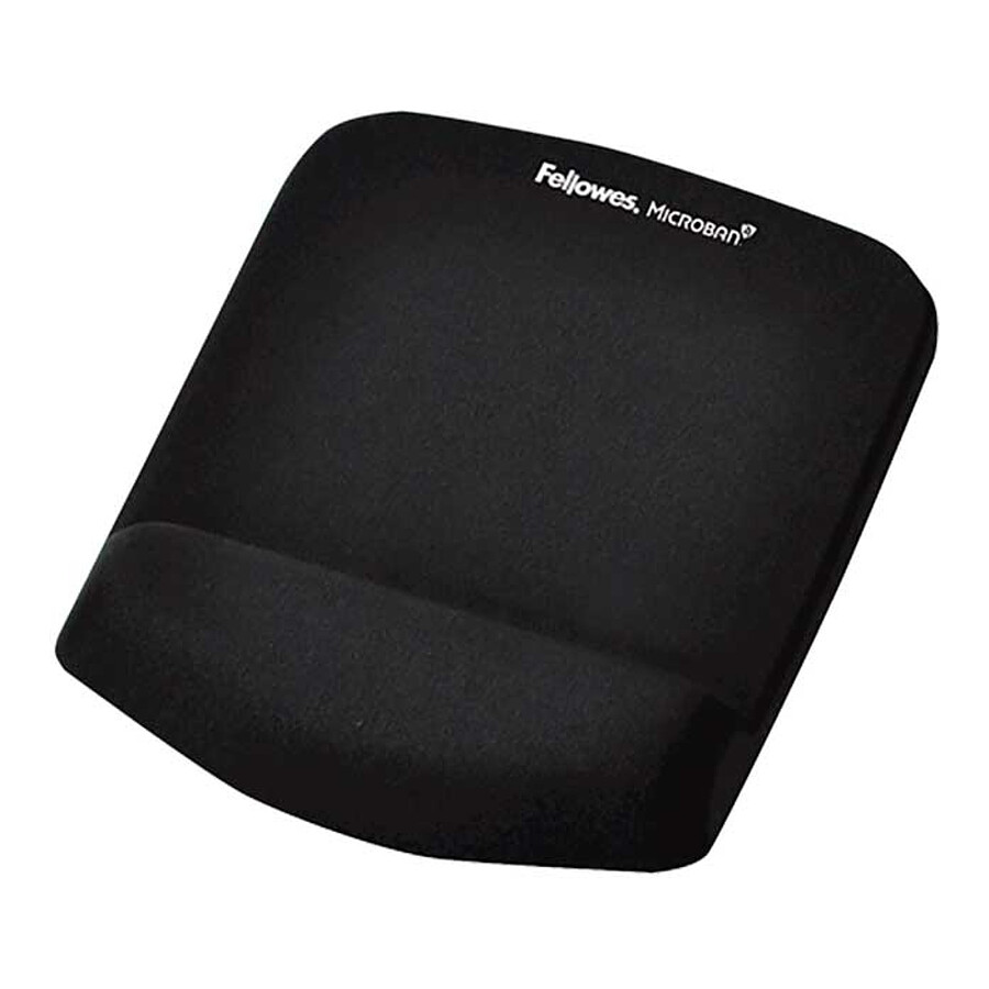 Tapis de souris Fellowes Tapis de souris Repose-poignet PlushTouch Noir