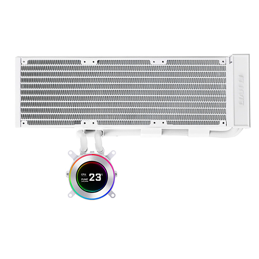 Refroidissement processeur Lian Li Hydroshift II LCD-C 360N Fanless - Blanc