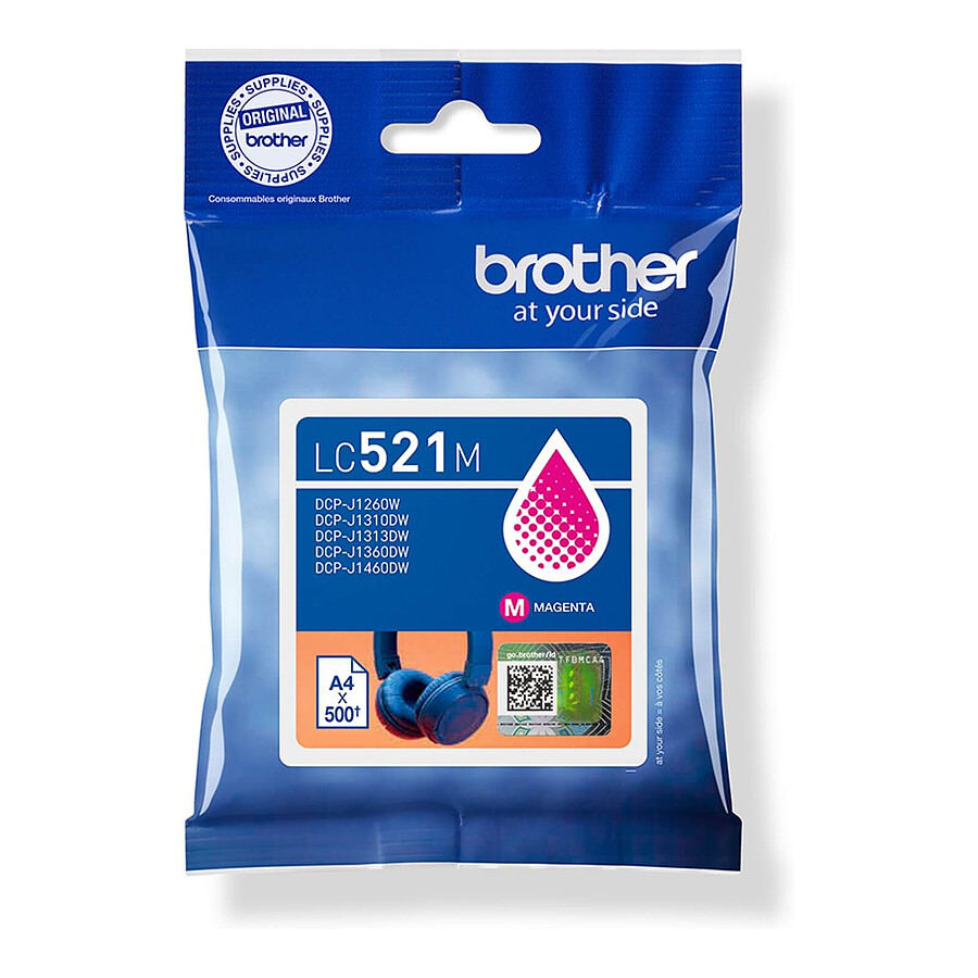 Cartouche d'encre Brother LC521M - Magenta