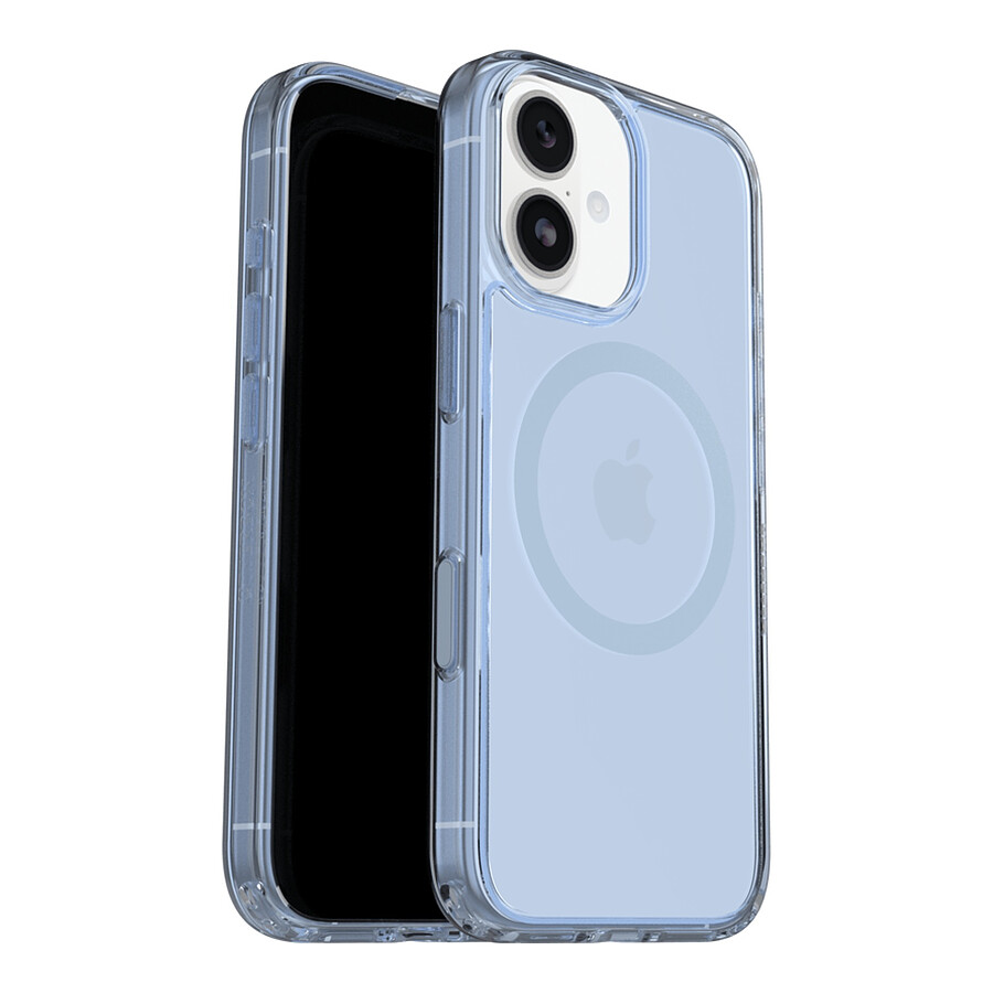 Coque et housse OtterBox Symmetry Series Blue Bliss Clear (transparent) - Protection MagSafe fine pour iPhone 17