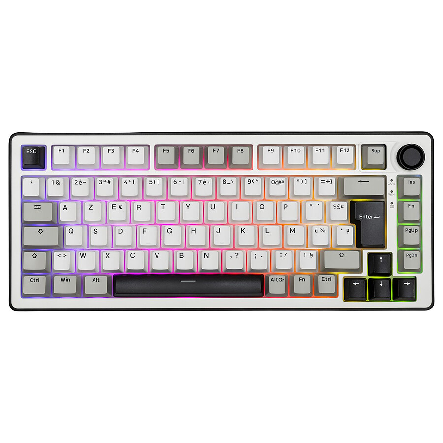 Clavier PC The G-Lab Keyz Elite 300 - Blanc