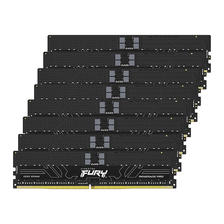 Mémoire Kingston FURY Renegade Pro - 128 Go (8 x 16 Go) - DDR5 6000 MHz CL32  