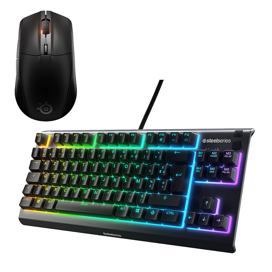 Clavier souris gamer SteelSeries Combo 3 - Noir