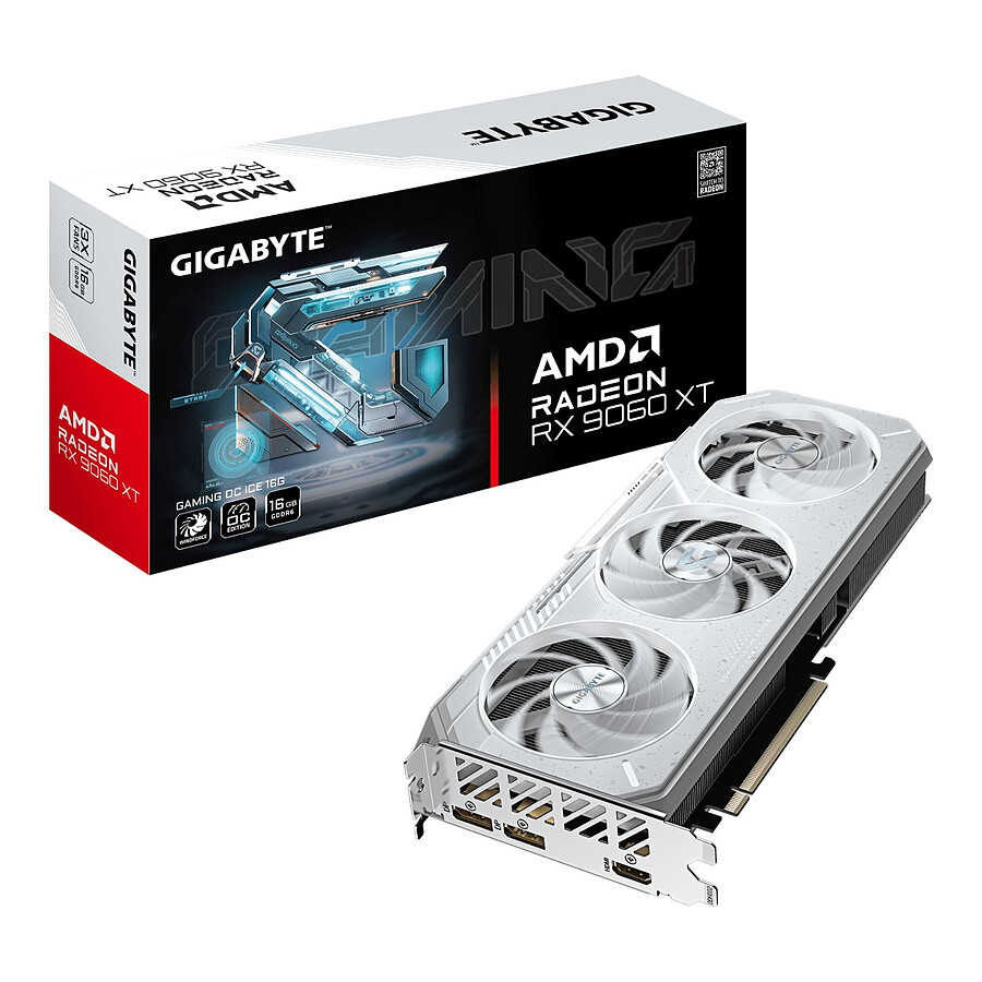Carte graphique Gigabyte Radeon RX 9060 XT GAMING OC ICE 16G