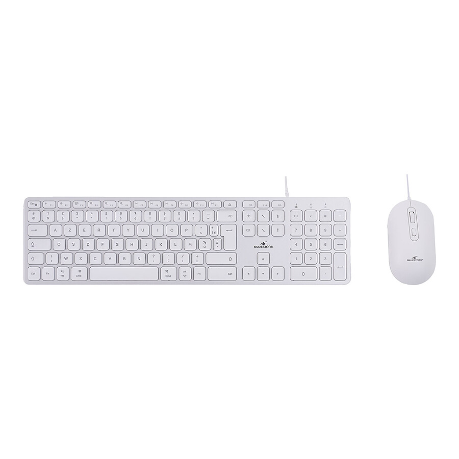 Clavier souris bureautique Bluestork Pack Mac