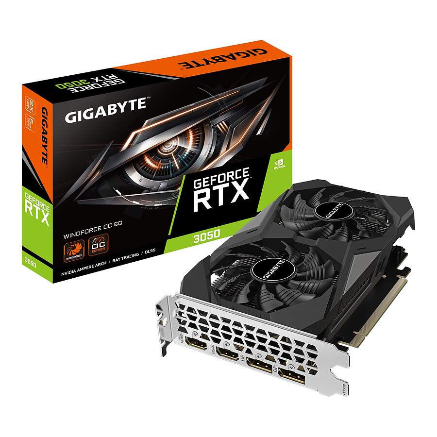 Carte graphique Gigabyte GeForce RTX 3050 WINDFORCE OC V2 6G