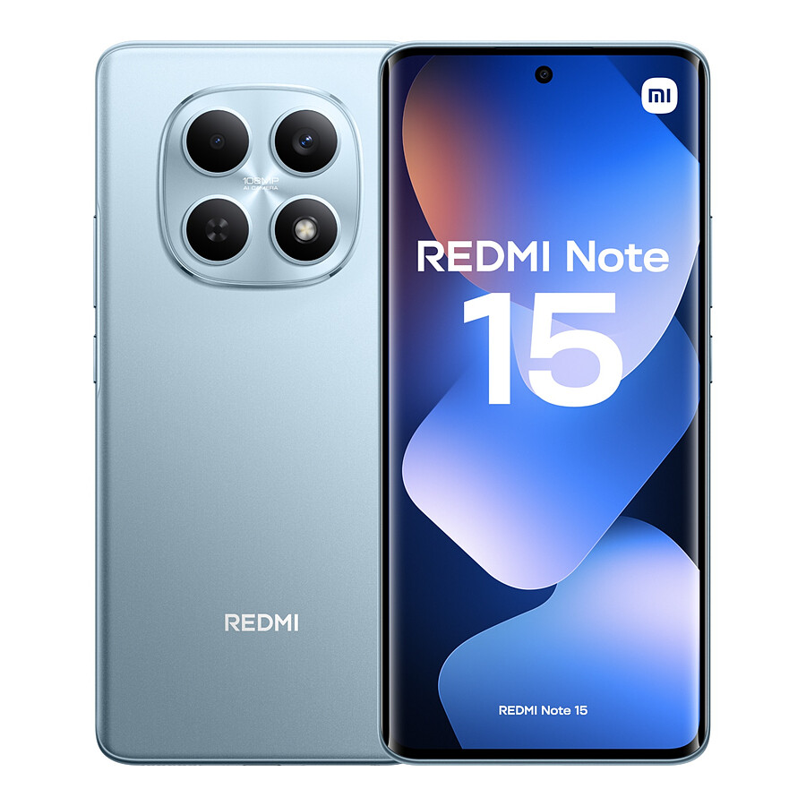 Smartphone Xiaomi Redmi Note 15 (bleu) - 256 Go