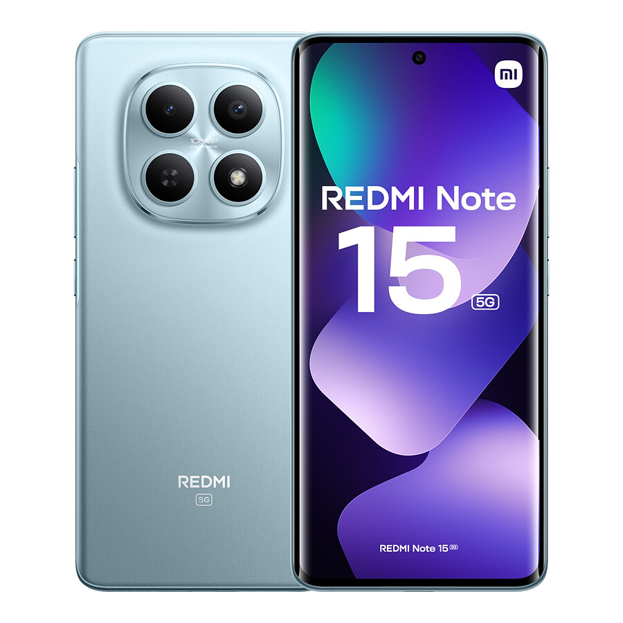 Smartphone Xiaomi Redmi Note 15 5G (bleu) - 256 Go