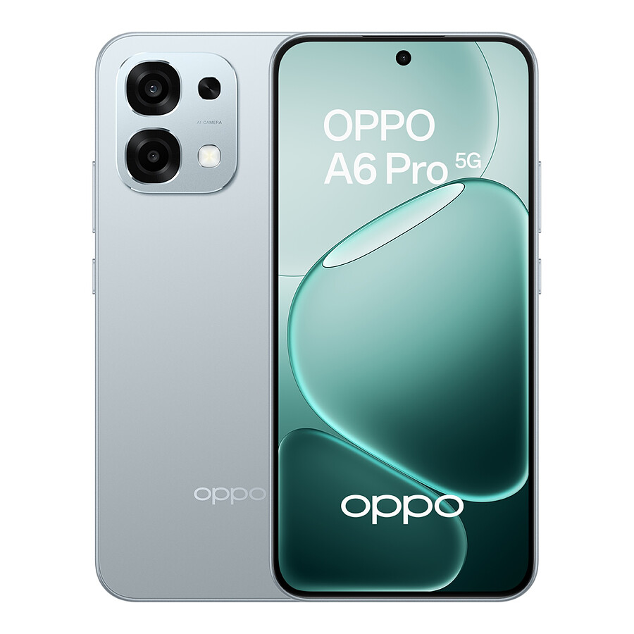 Smartphone OPPO A6 PRO 5G (Lunar Titanium) - 256 Go - 12 Go