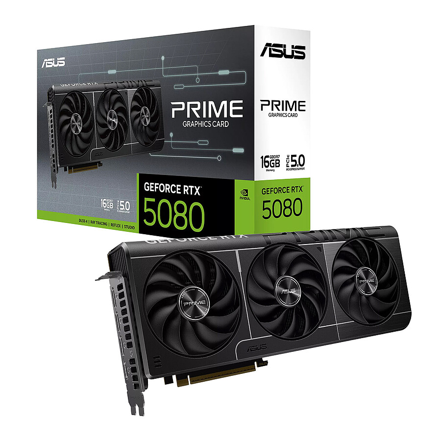Carte graphique Asus PRIME GeForce RTX 5080 16GB GDDR7