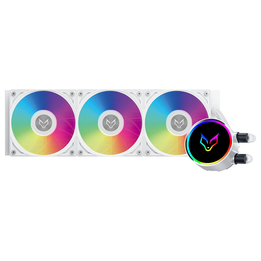 Watercooling AIO Fox Spirit Lightflow GX360 ARGB - Blanc