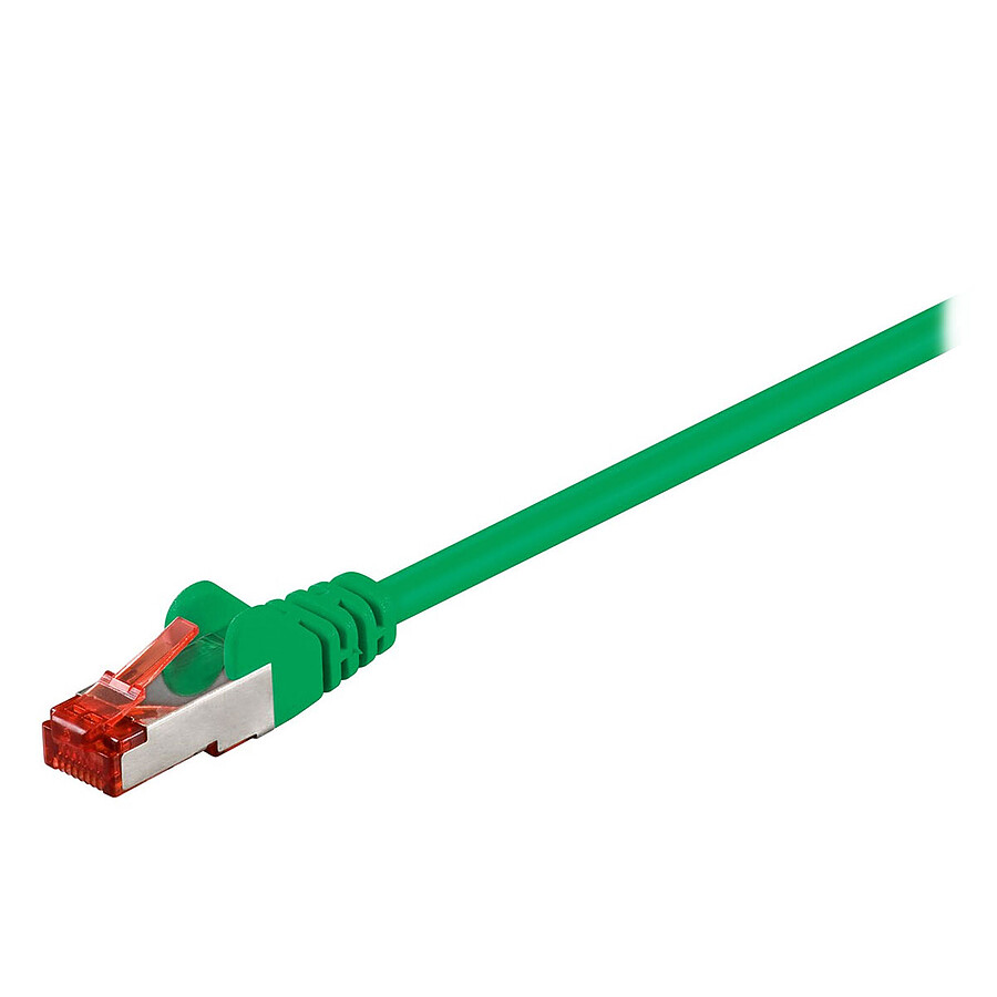 Câble RJ45 Goobay Câble Réseau RJ45 Cat 6 S/FTP 2 m (Vert)