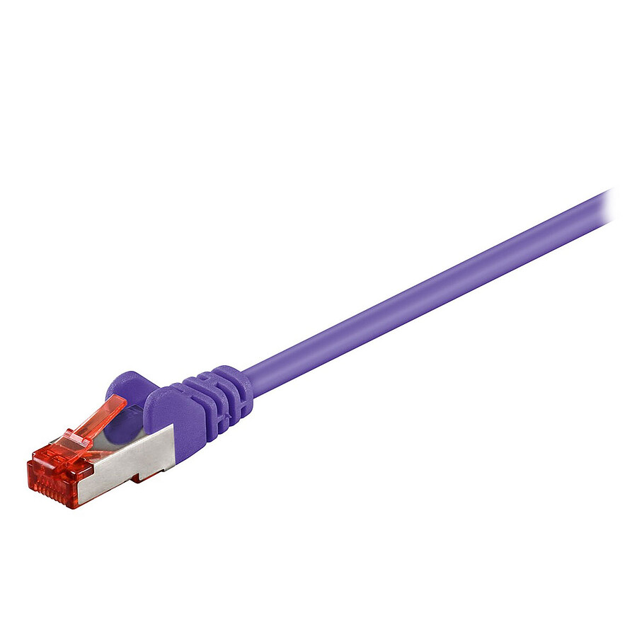 Câble RJ45 Goobay Câble Réseau RJ45 Cat 6 S/FTP 2 m (Violet)