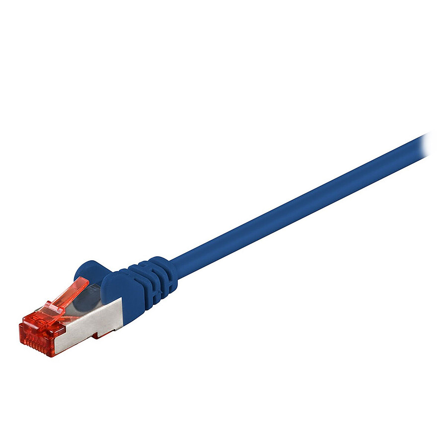 Câble RJ45 Goobay Câble Réseau RJ45 Cat 6 S/FTP 10 m (Bleu)