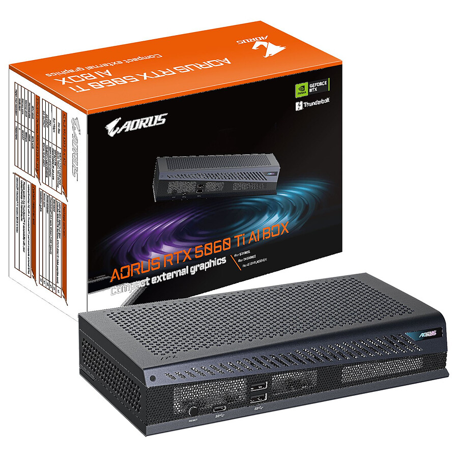 Carte graphique Gigabyte AORUS RTX 5060 Ti AI BOX