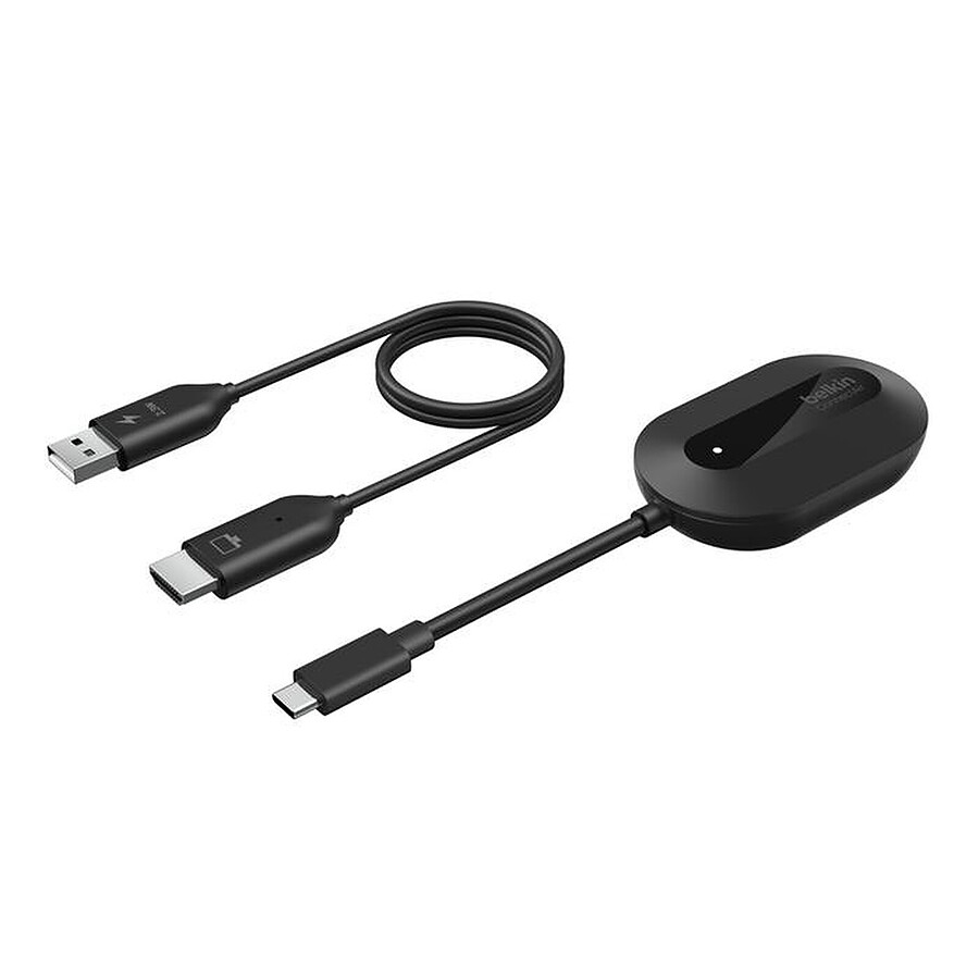 Câble HDMI Belkin ConnectAir Adaptateur USB-C HDMI Wi-Fi sans fil pour écrans de visioconférence