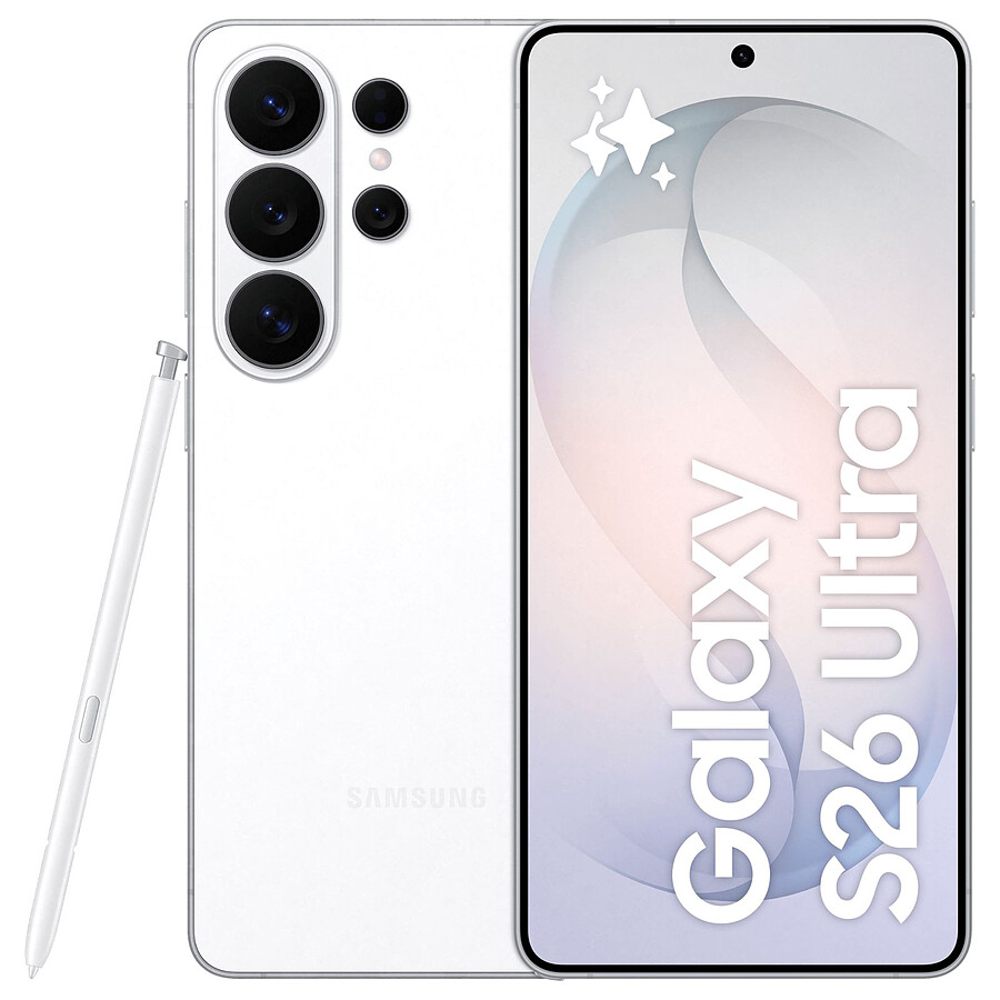 Smartphone Samsung Galaxy S26 Ultra 5G (Blanc) - 256 Go 