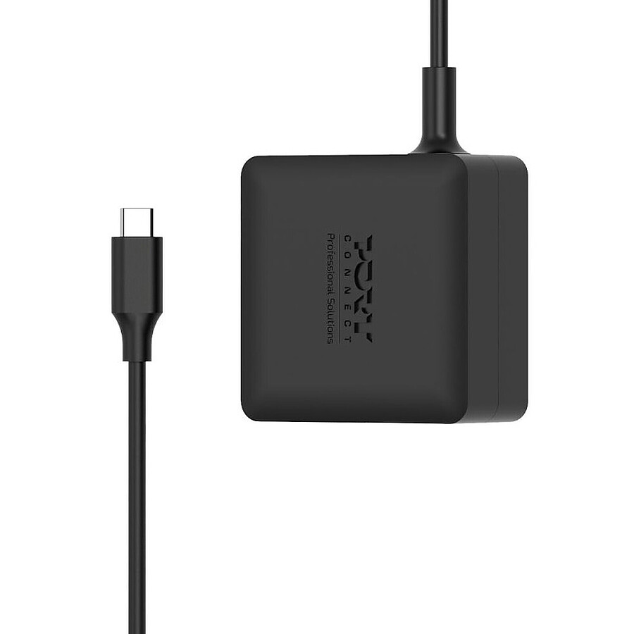 Chargeur PC portable PORT Connect Power Supply GaN2 USB Type C (65W) - sans câble secteur