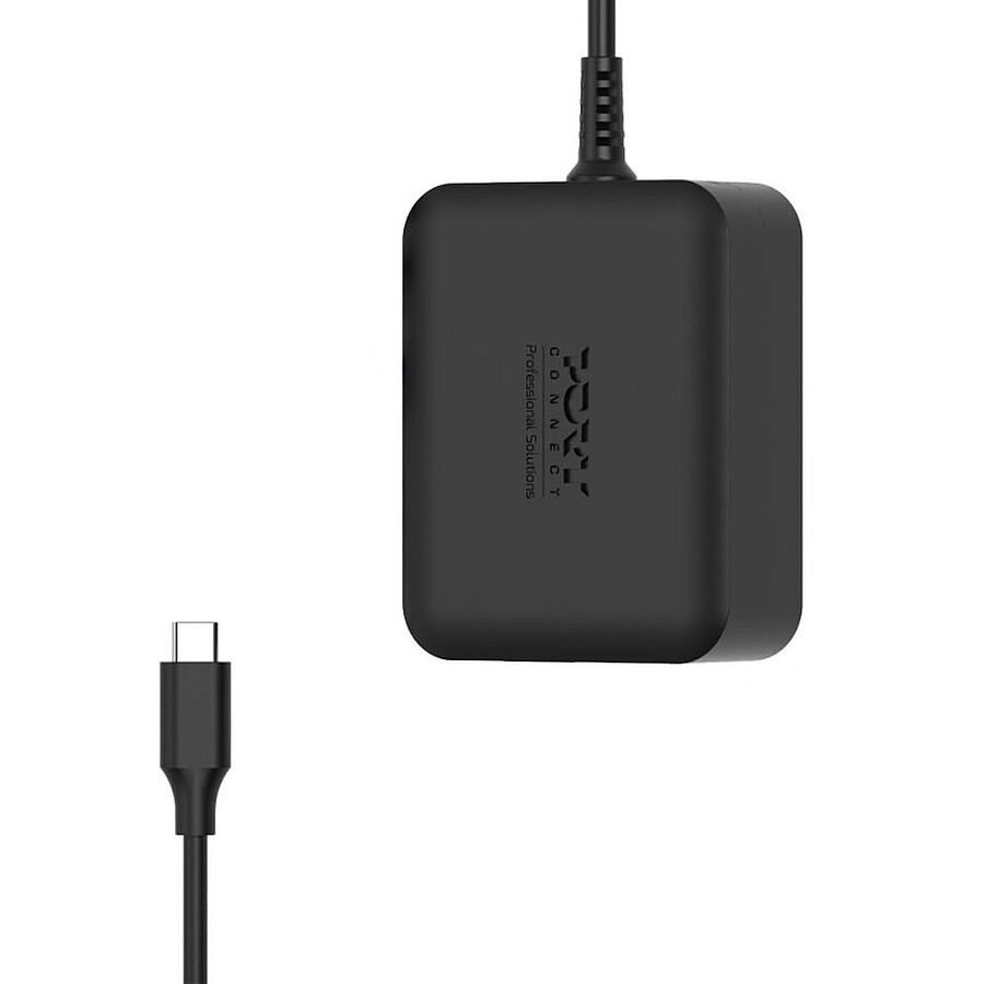 Chargeur PC portable PORT Connect Power Supply GaN2 USB Type C (100W) - sans câble secteur