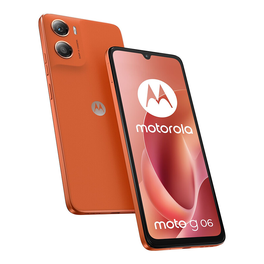 Smartphone Motorola Moto G06 Orange - 128 Go